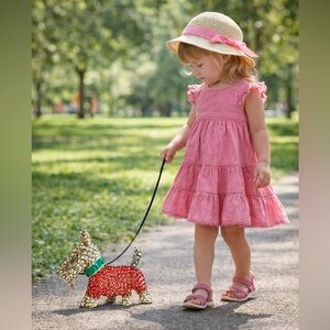 Super cute Scotty dog covered in glass rhinestones pin brooch NWOT